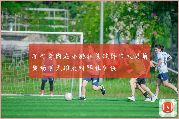 字母哥因右小腿拉伤缺阵昨天提前离场明天雄鹿对阵独行侠